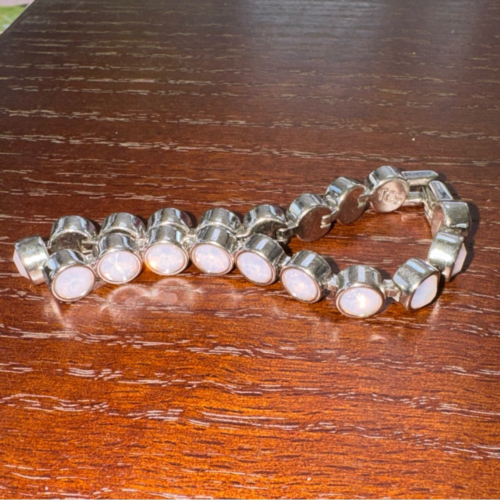 Touchstone Swarovski Crystal Ice Bracelet in Dusty Pink - Picture 5 of 5
